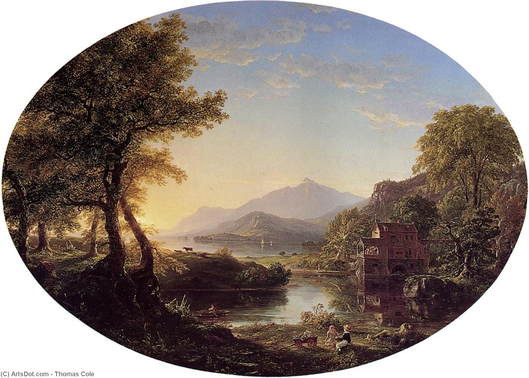 The Old Mill At Sunset — Томас Коул