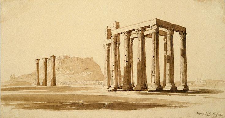 English Temple Of Jupiter Olympus, Athens — Henry Byam Martin