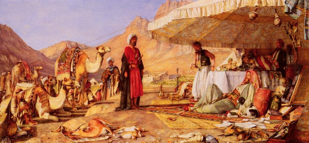 A Frank Encampment In The Desert Of Mount Sinai — ジョン・フレデリック・ルイス