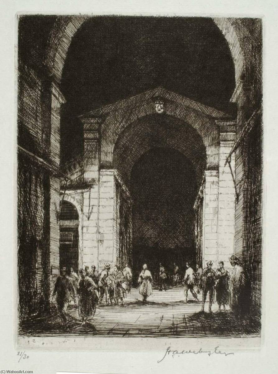 Rialto At Night, Venice — Herman Armour Webster