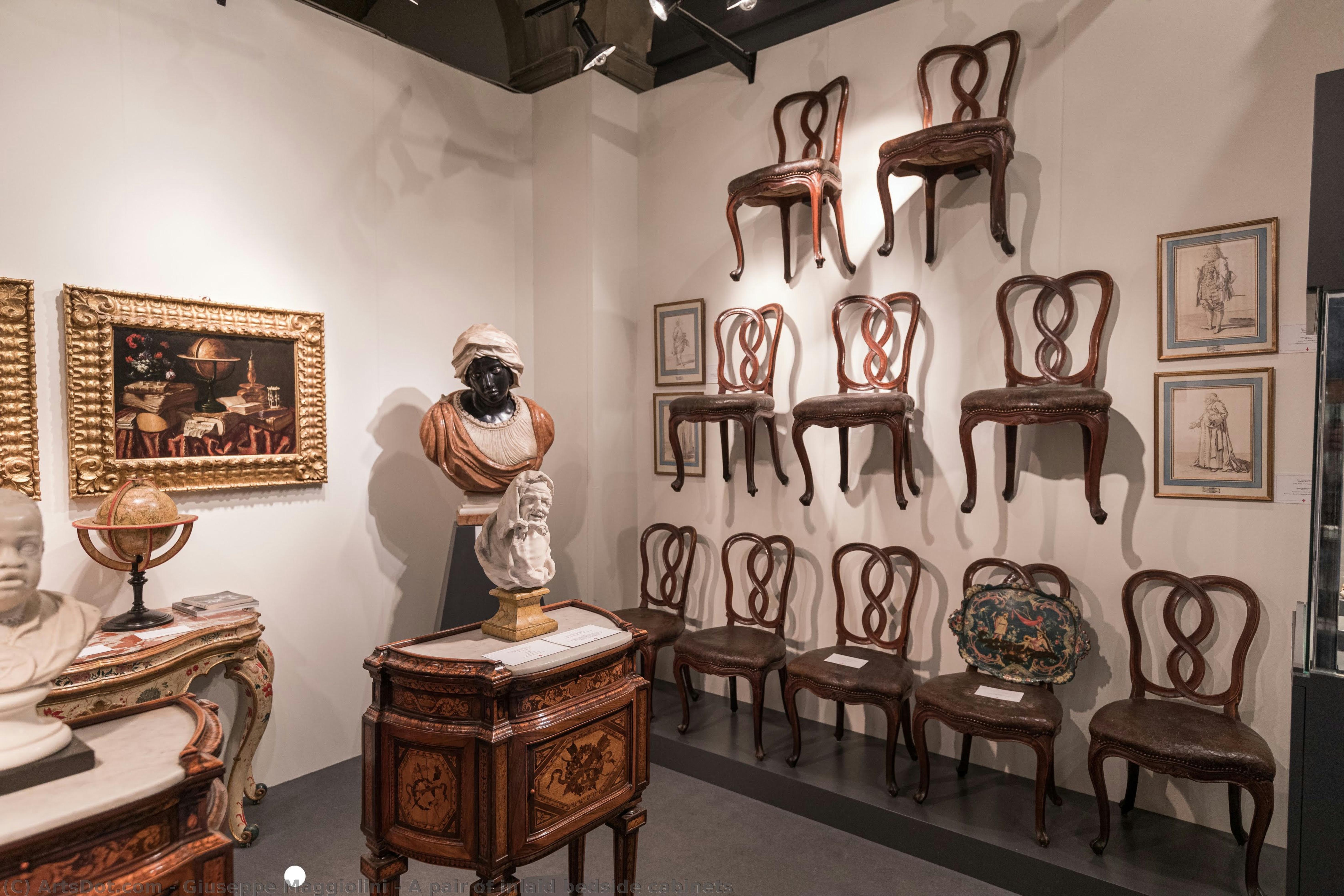 A Pair Of Inlaid Bedside Cabinets — Giuseppe Maggiolini