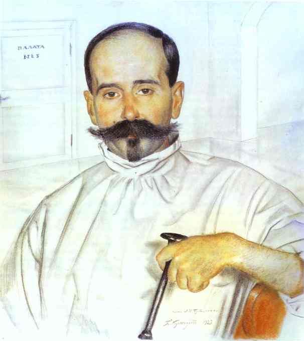 Portrait Of Lazar Ivanovich Bublichenko — Boris Mikhailovich Kustodiev