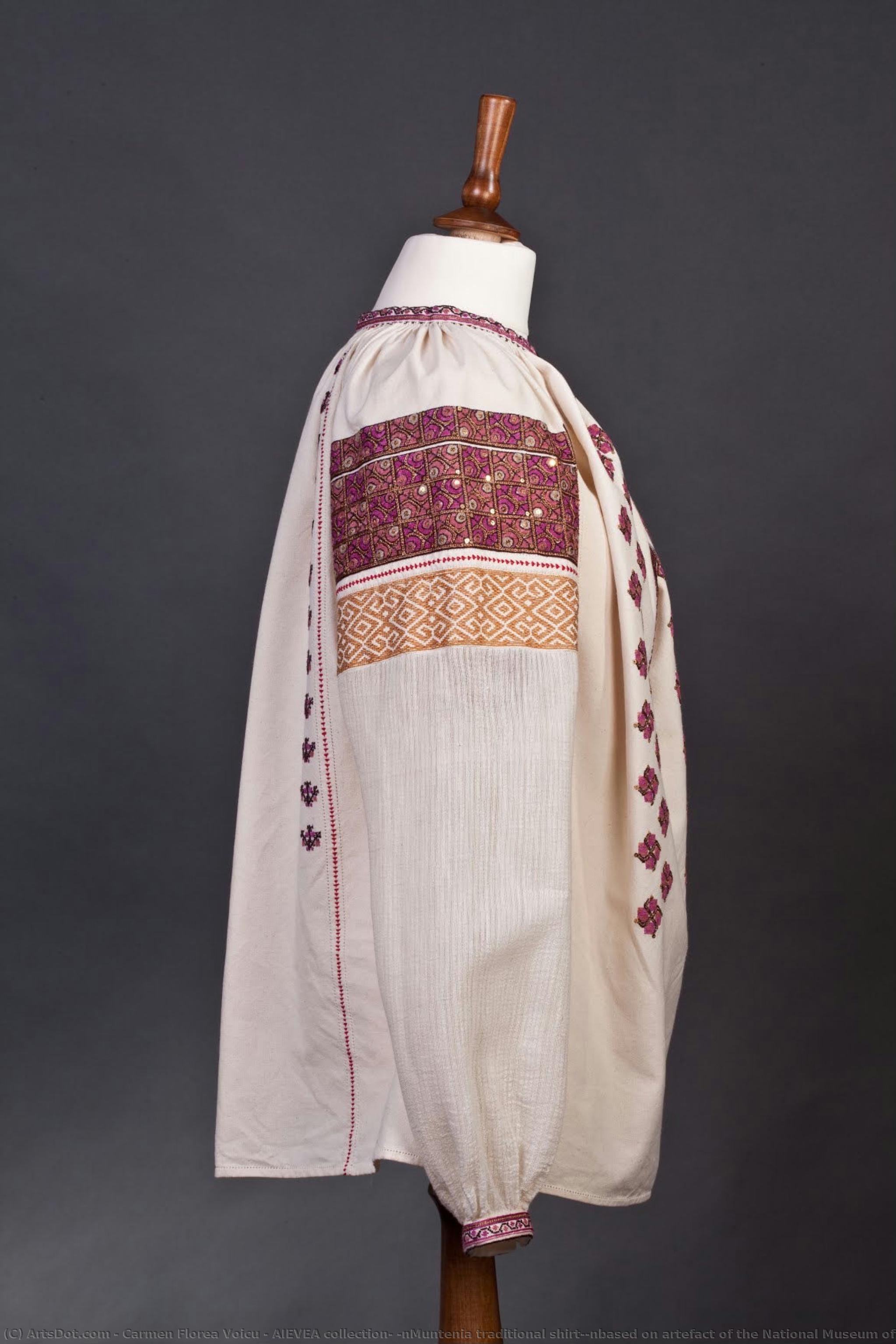 Aievea Collection; \nmuntenia Traditional Shirt;\nbased On Artefact Of The National Museum Of The Romanian Peasant — Carmen Florea Voicu