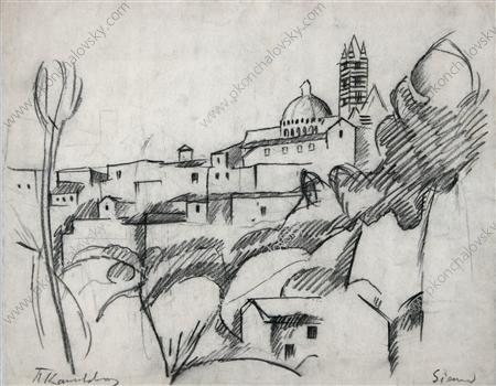 Sienna. The Urban Landscape. — Pyotr Konchalovsky