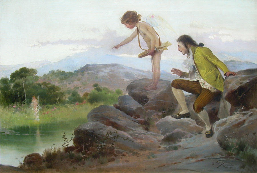 La Ninfa Del Lago (also Known As Alphonse De Lamartine) — Antonio Fillol Granell