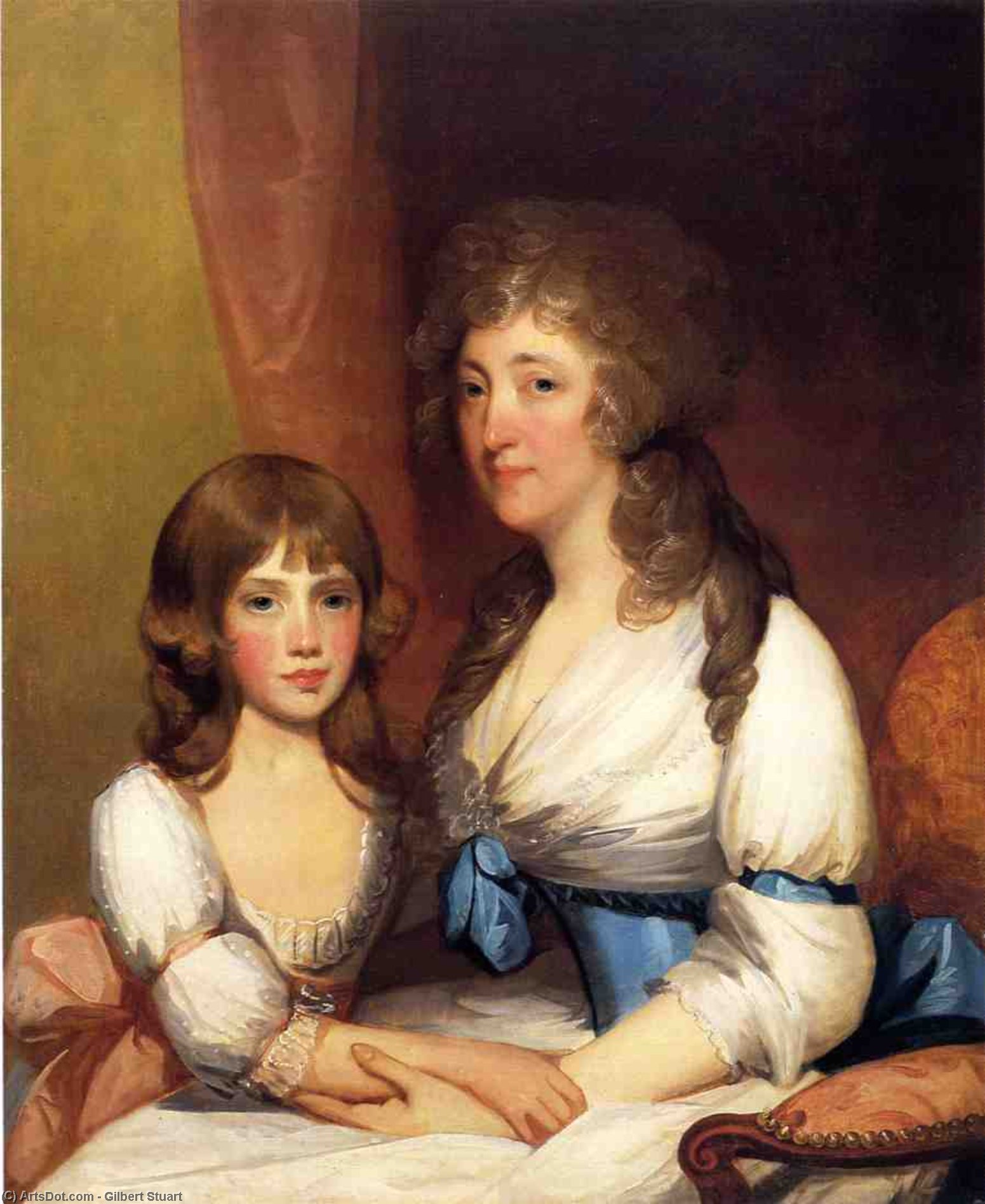 Mrs. Samuel Dick And Daughter Charlotte Anna — Gilbert Stuart
