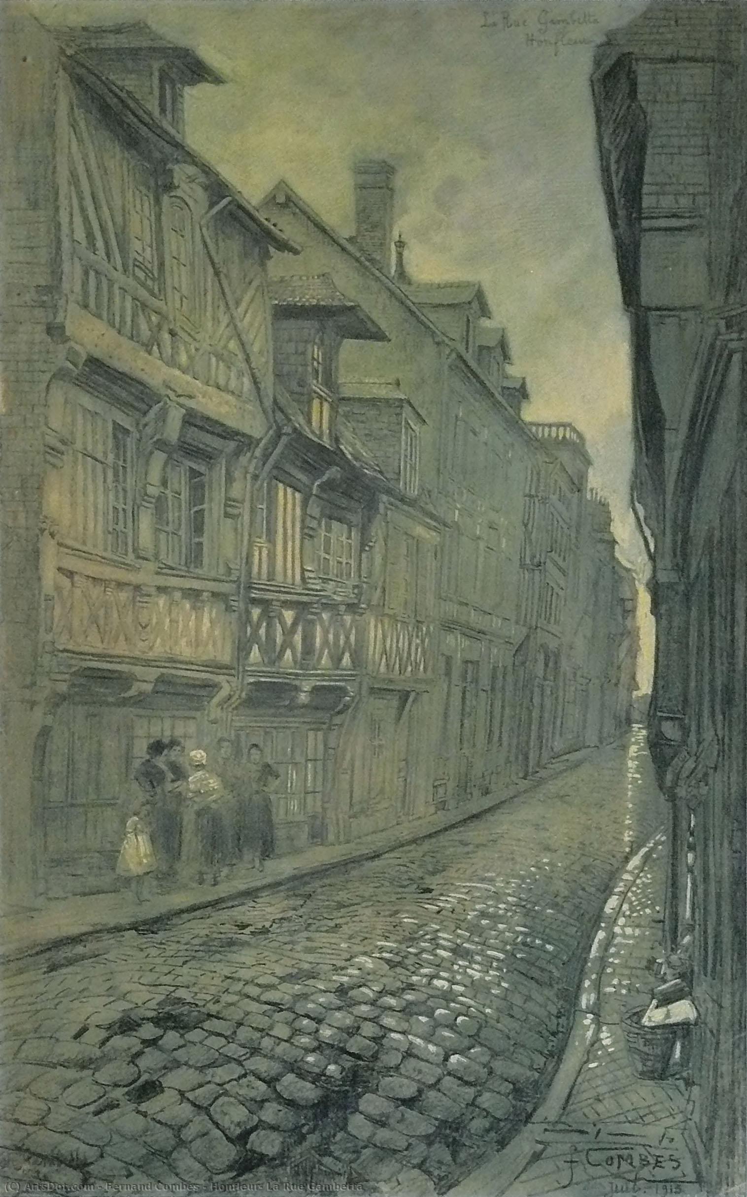 Honfleur, La Rue Gambetta — Fernand Combes