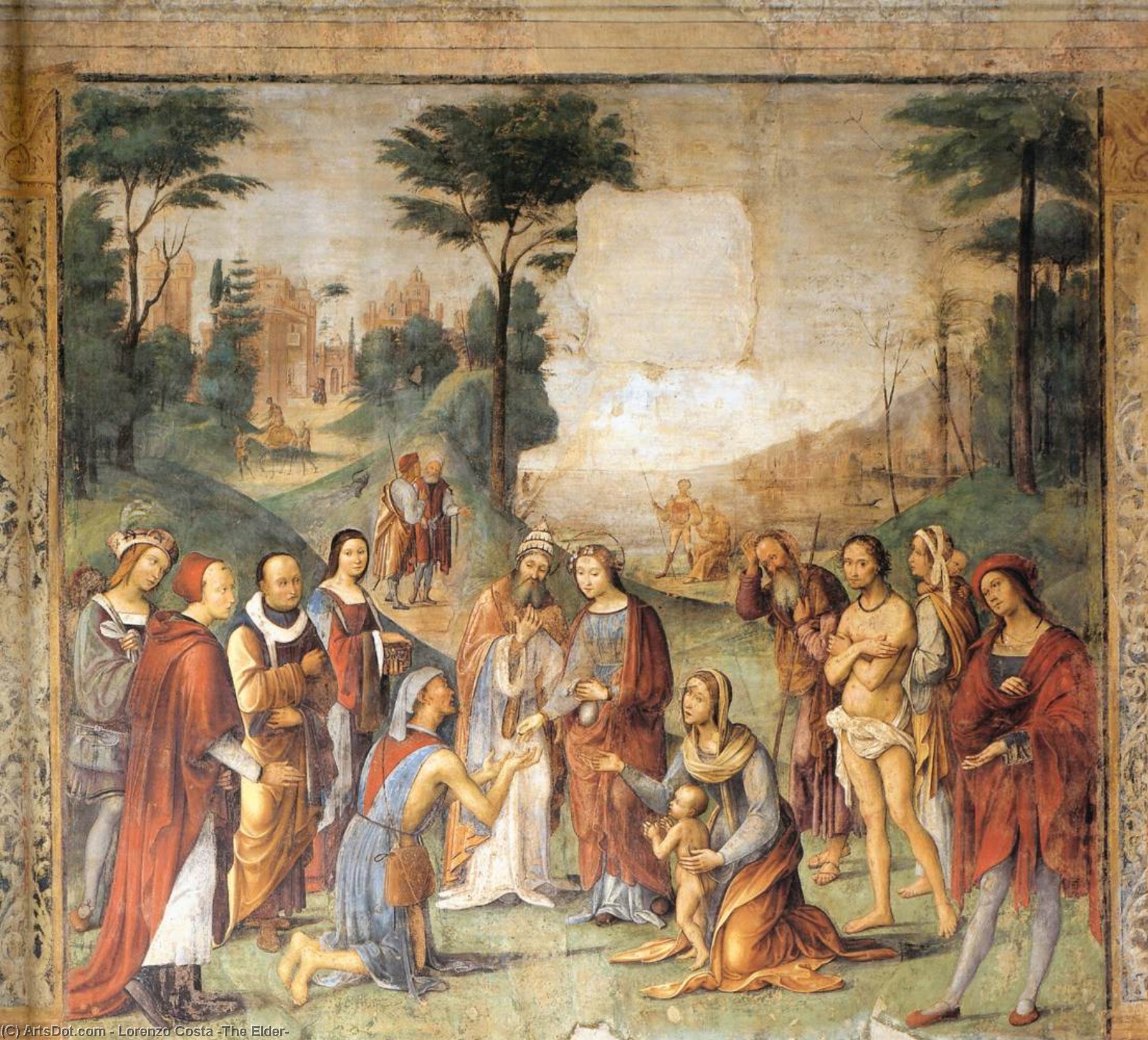 Legend Of Sts Cecilia And Valerian, Scene 9 — Lorenzo Costa (the Elder)