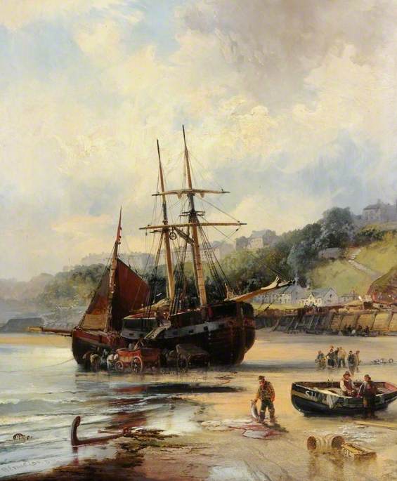 Beached Sailing Vessel — Robert Ernest Roe