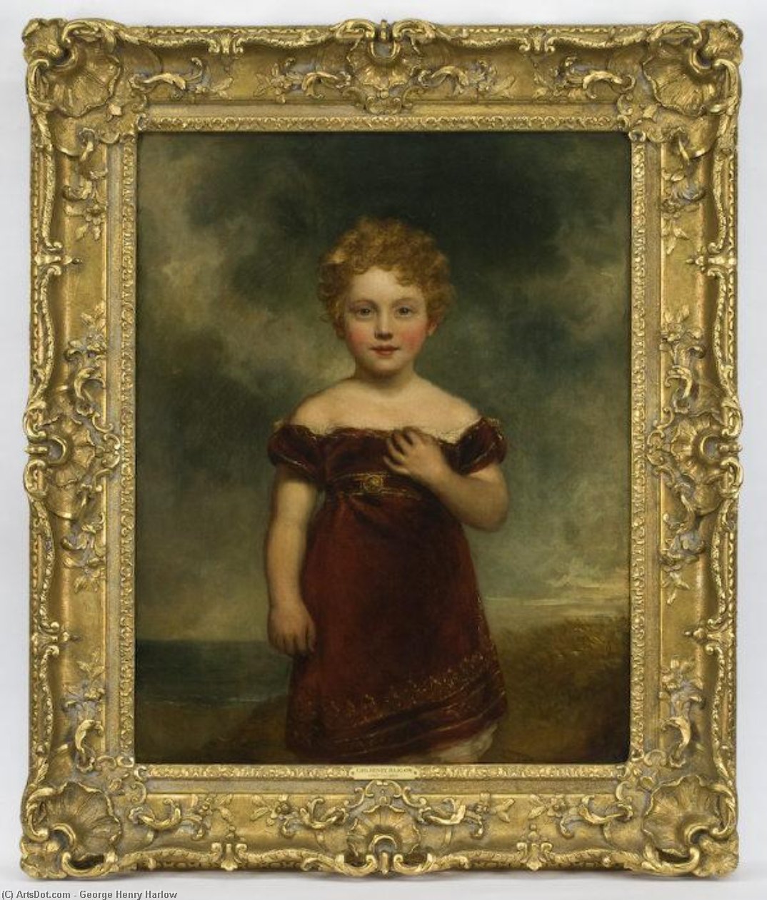 Portrait Of Young Girl — George Henry Harlow