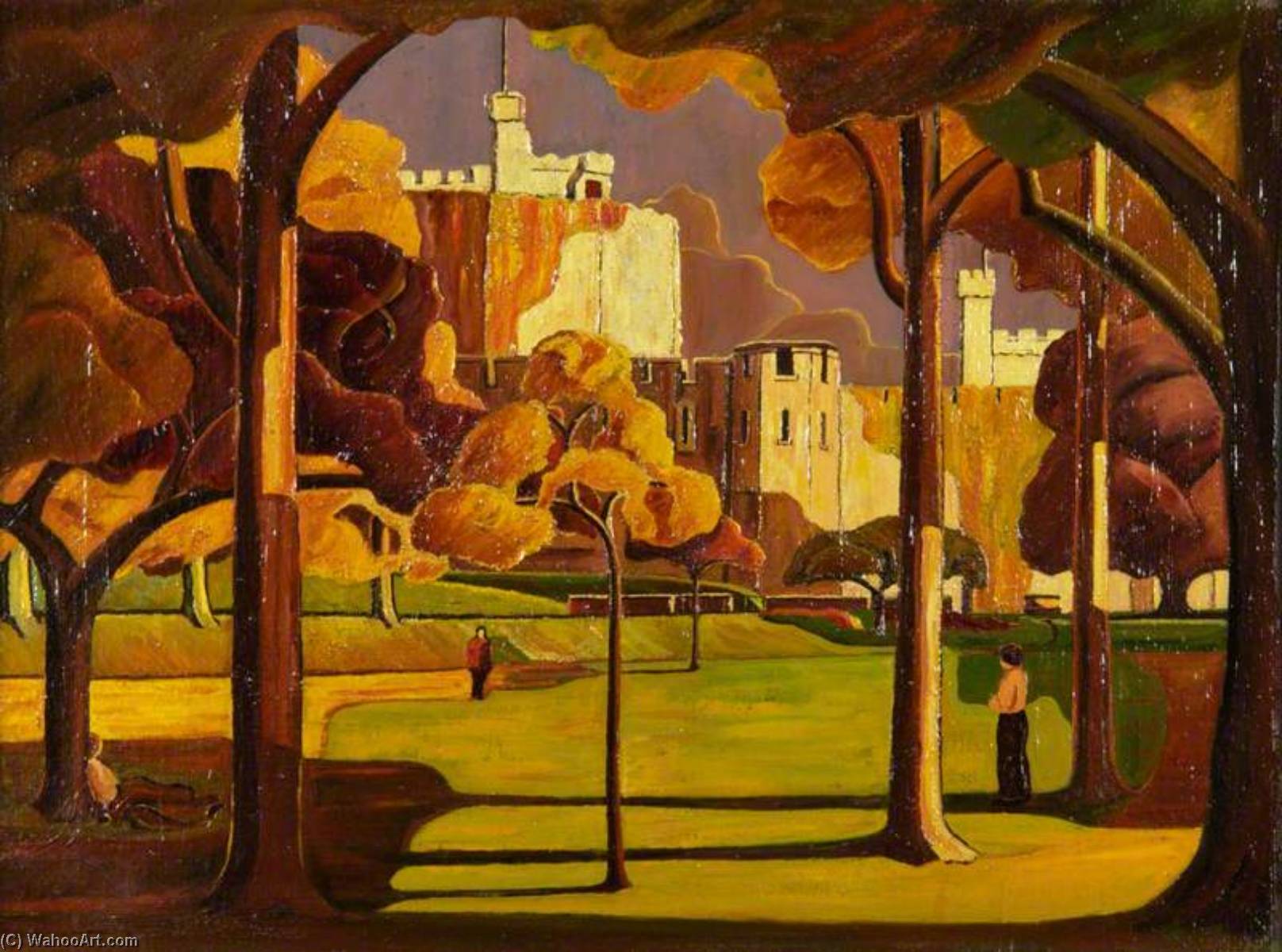 Cardiff Castle, An Autumn Scene — Charles Byrd