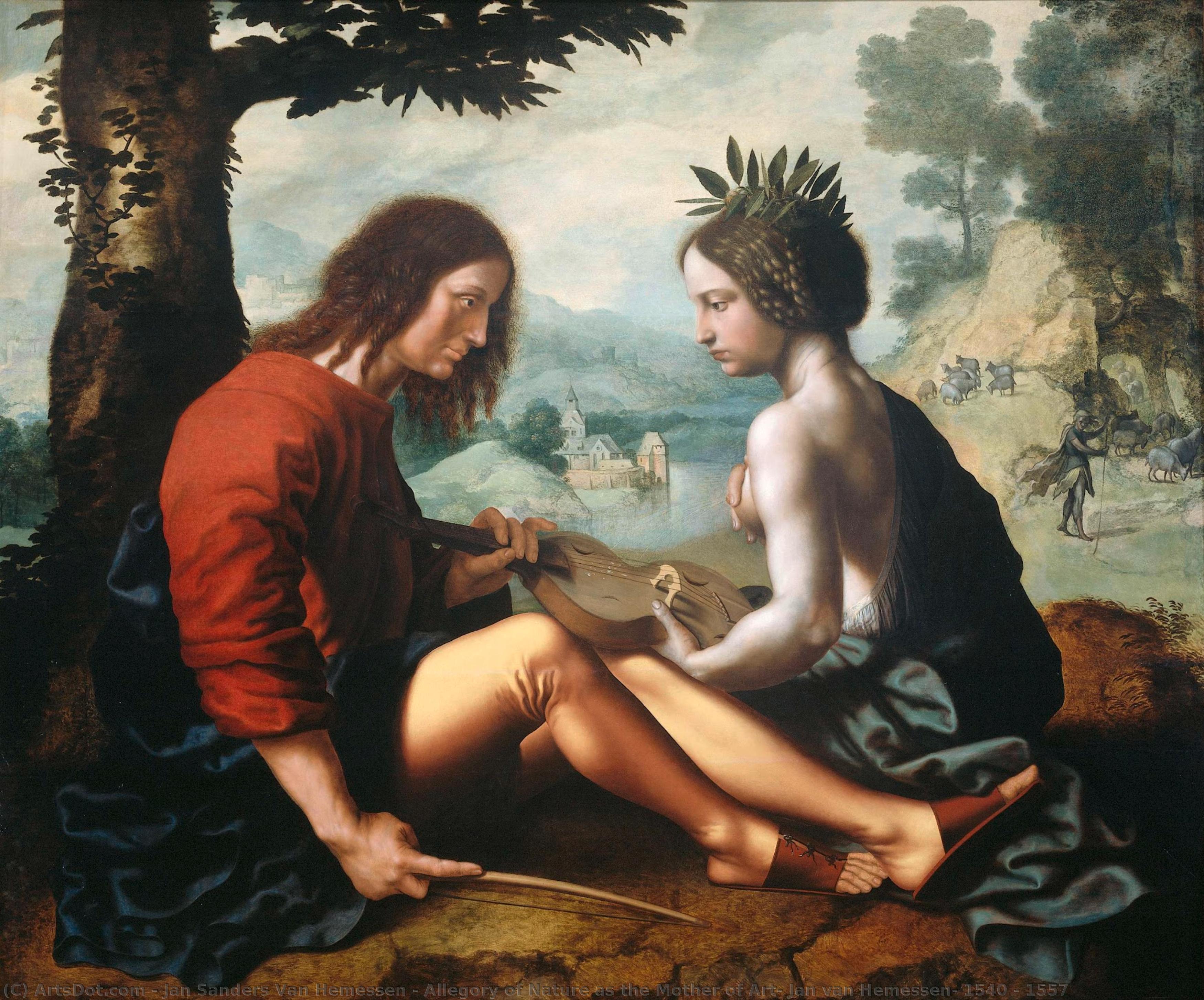 Allegory Of Nature As The Mother Of Art, Jan Van Hemessen, 1540 - 1557 — Jan Sanders Van Hemessen