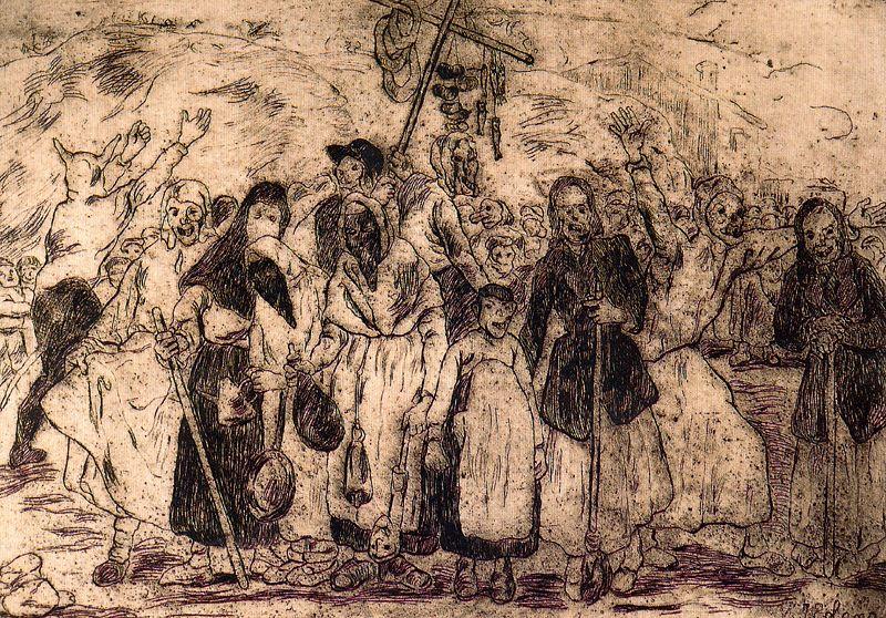 Máscaras En Las Afueras (entierro De La Sardina) — José Gutiérrez Solana