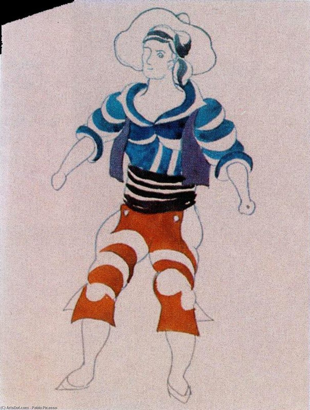 El Sombrero De Tres Picos. Un Hombre — Pablo Picasso