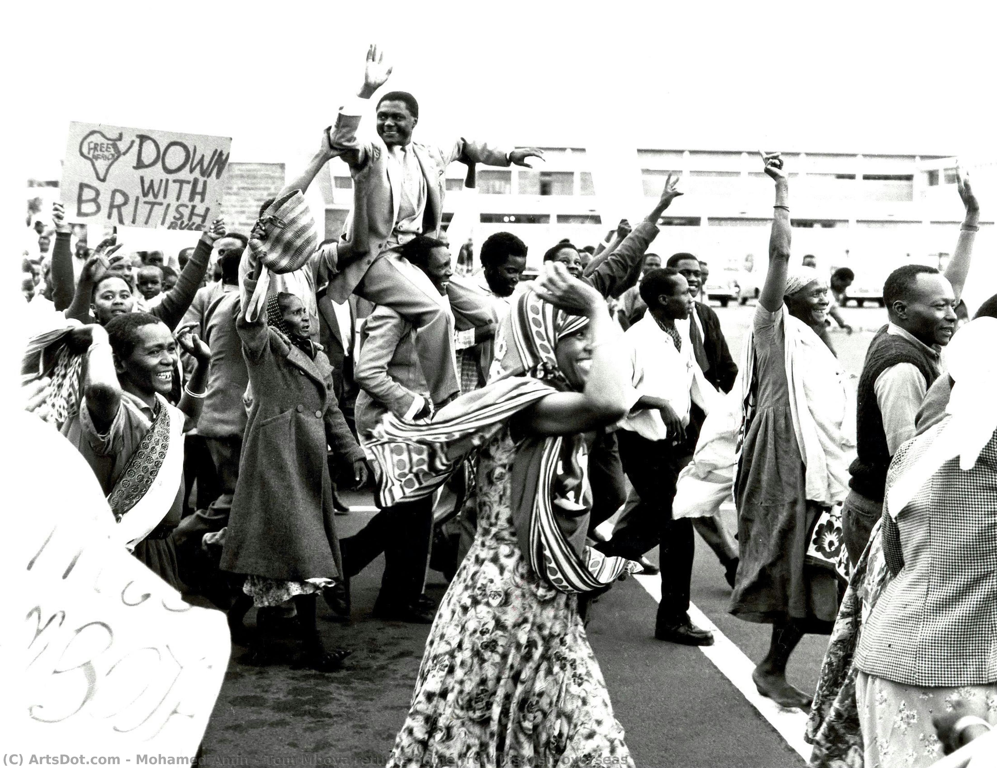 Tom Mboya Returns Home From His Visit Overseas — Mohamed Amin