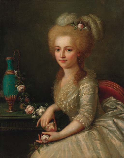 Portrait Of A Young Lady — Antoine Vestier Avallon Paris