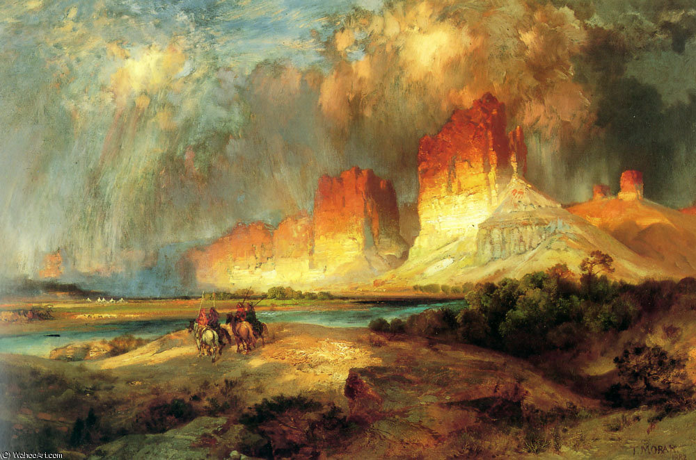 Cliffs Of The Upper Colorado River, Wyoming Territory — Thomas Moran