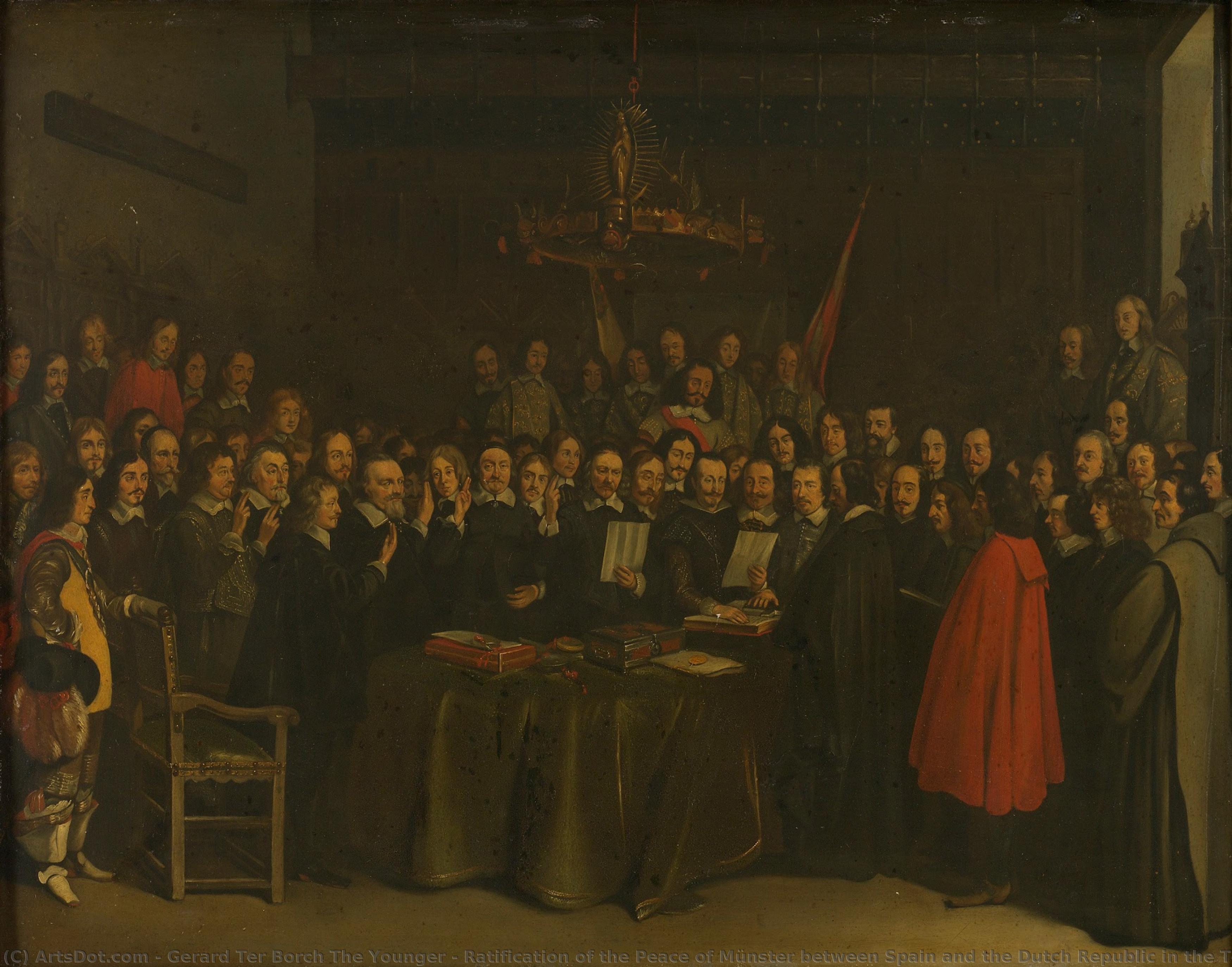 Ratification Of The Peace Of Münster Between Spain And The Dutch Republic In The Town Hall Of Münster, 15 May 1648, Gerard Ter Borch (ii) (copy After), 1648 - 1670 — Gerard Ter Borch The Younger