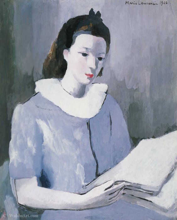Suznne Moreau En Bleu (1940) — Marie Laurencin