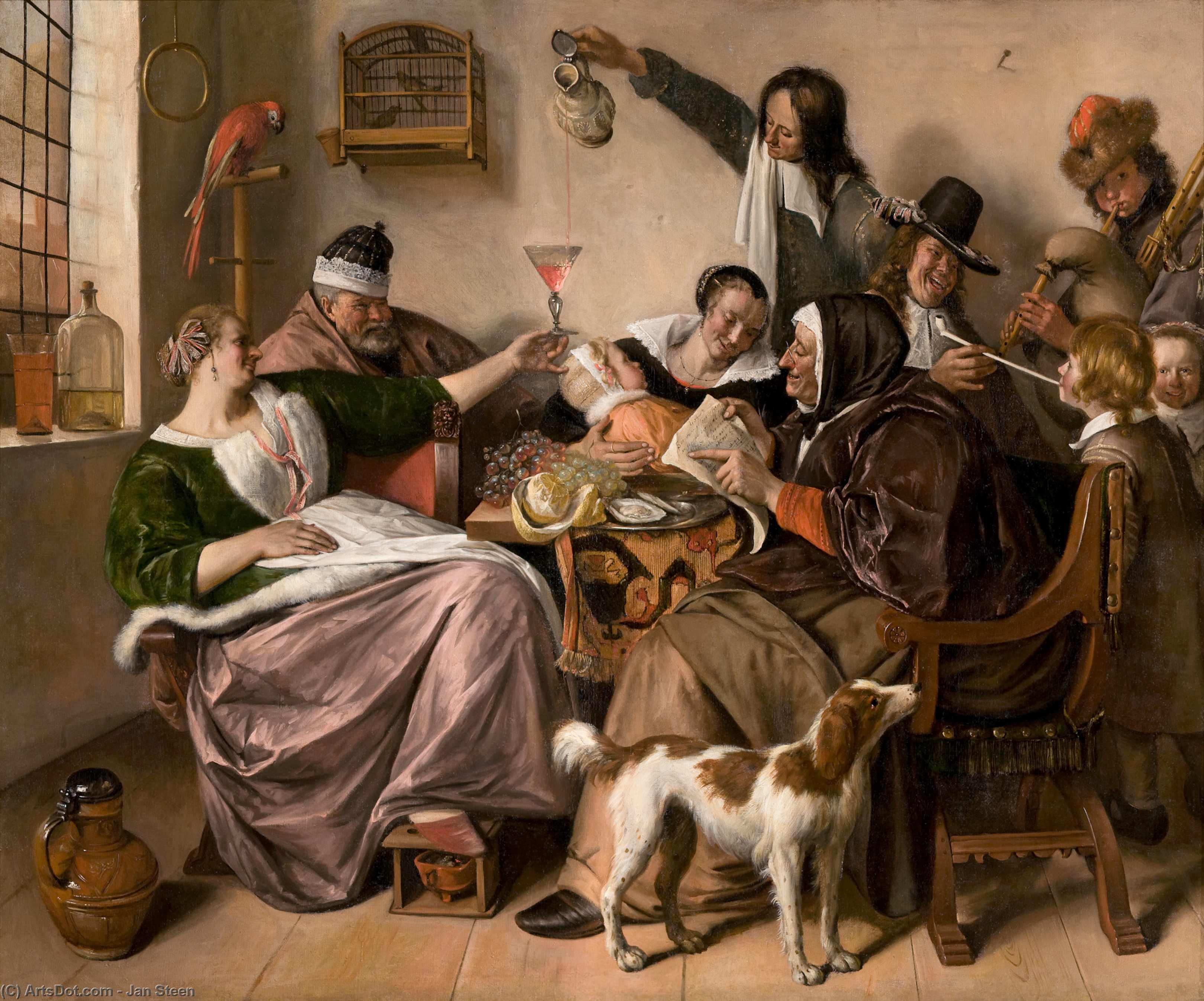 As The Old Sing, So Pipe The Young — Jan Havickszoon Steen