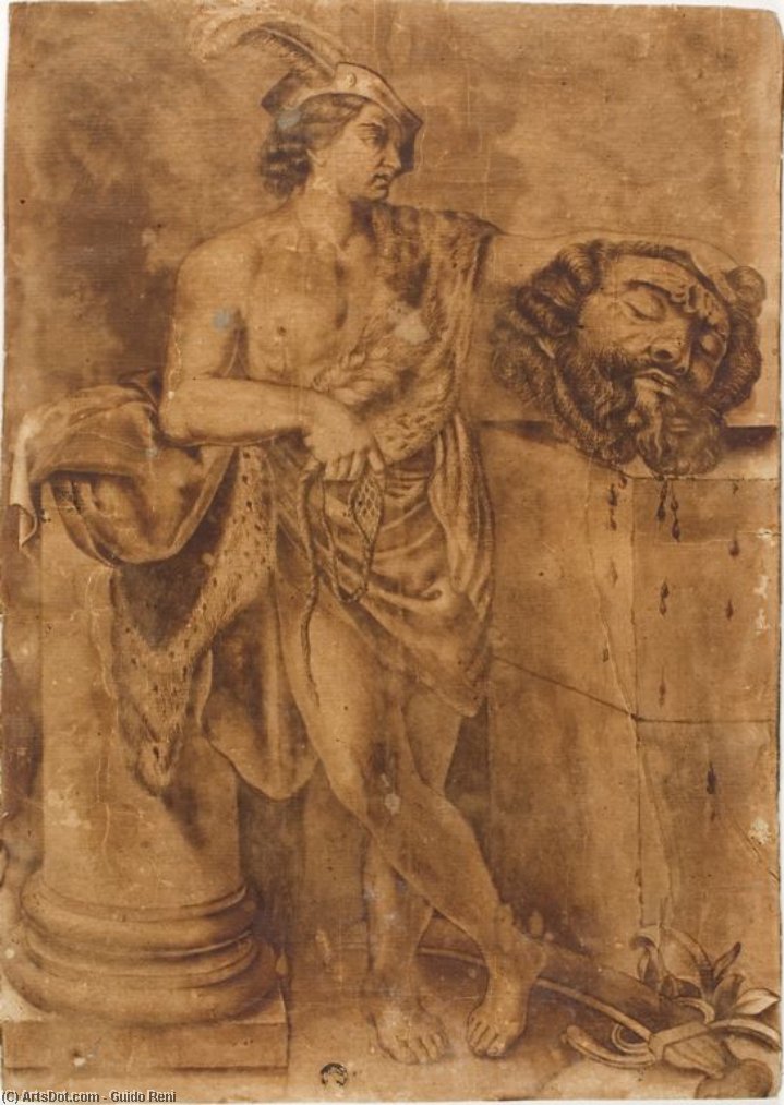 David With The Head Of Goliath — Reni Guido (le Guide)