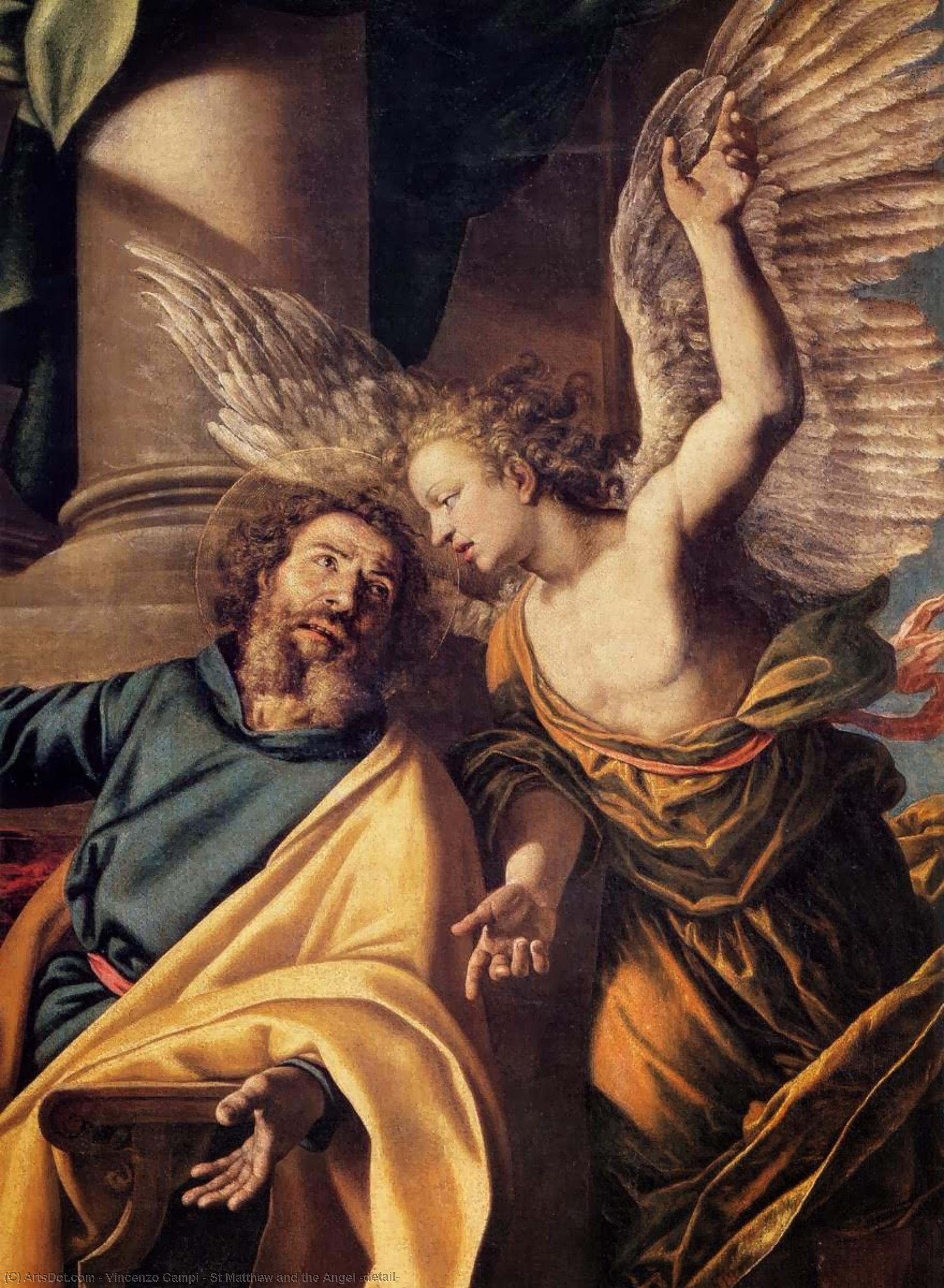 St Matthew And The Angel (detail) — Vincenzo Campi