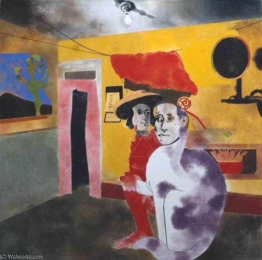 The Man Of The Woods And The Cat Of The Mountains — Ronald Bruks Kitaj