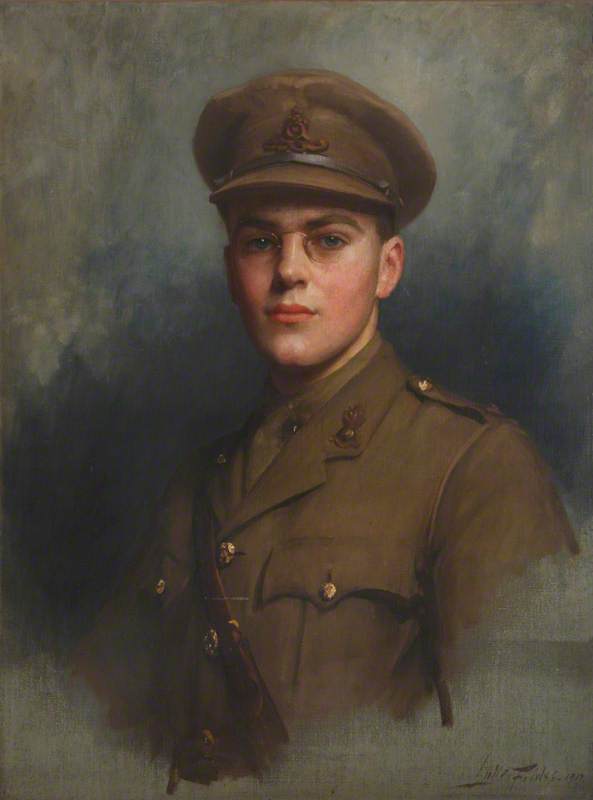 Sir Felix (john Morgan) Brunner (1897–1982), 3. Baronet Als Artillerieoffizier — Samuel Luke Fildes