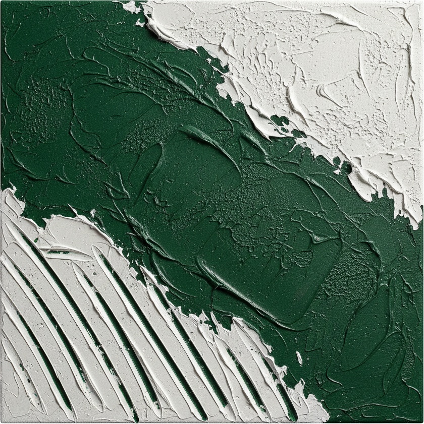 Fragmented Verdure: A Monumental Study In Sculptural White And Forest Shadows — David Moreau