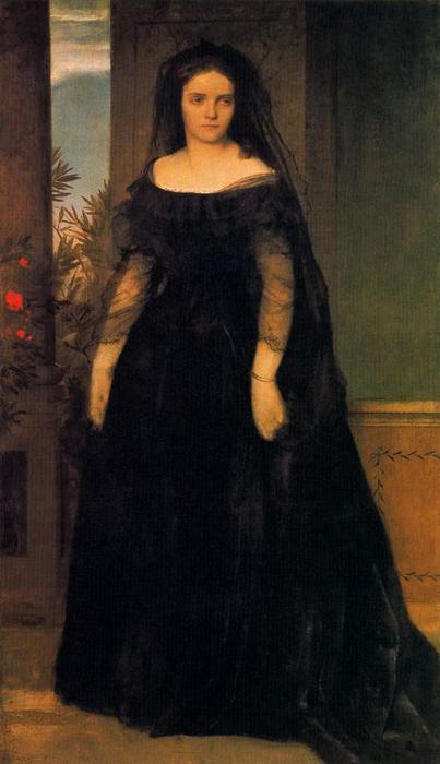 Portrait De L´actrice Fanny Janauscher — Arnold Böcklin