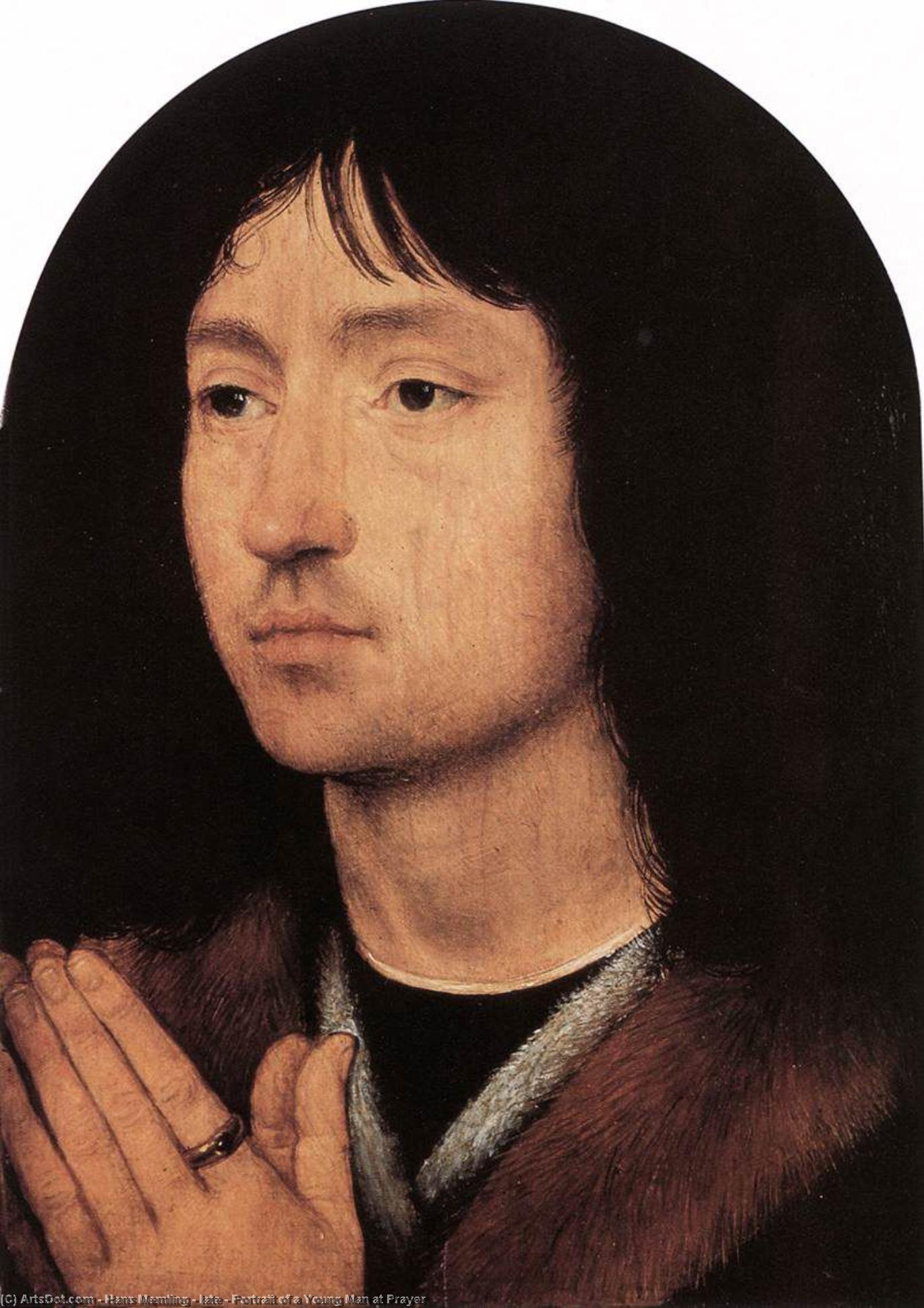 Late - Portrait Of A Young Man At Prayer — Memling, Hans