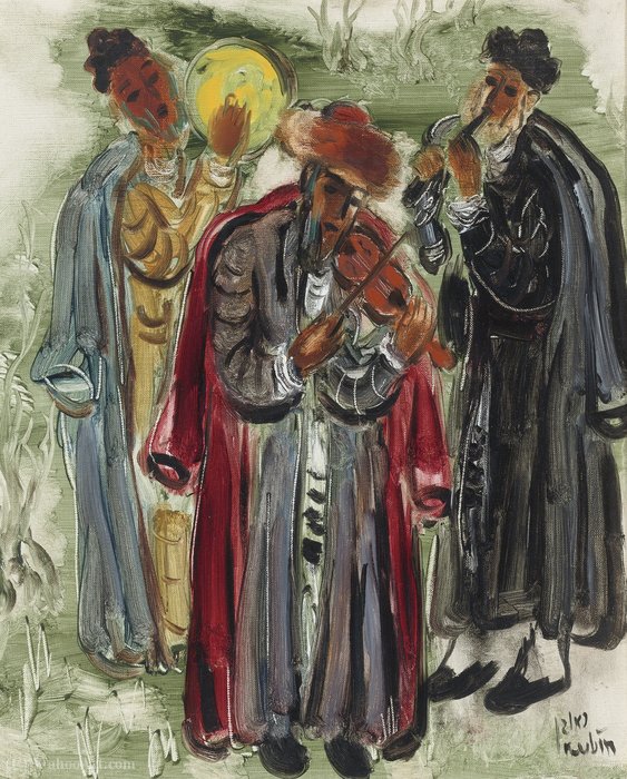 Musicians Of Safed, (1960) — Reuven Rubin