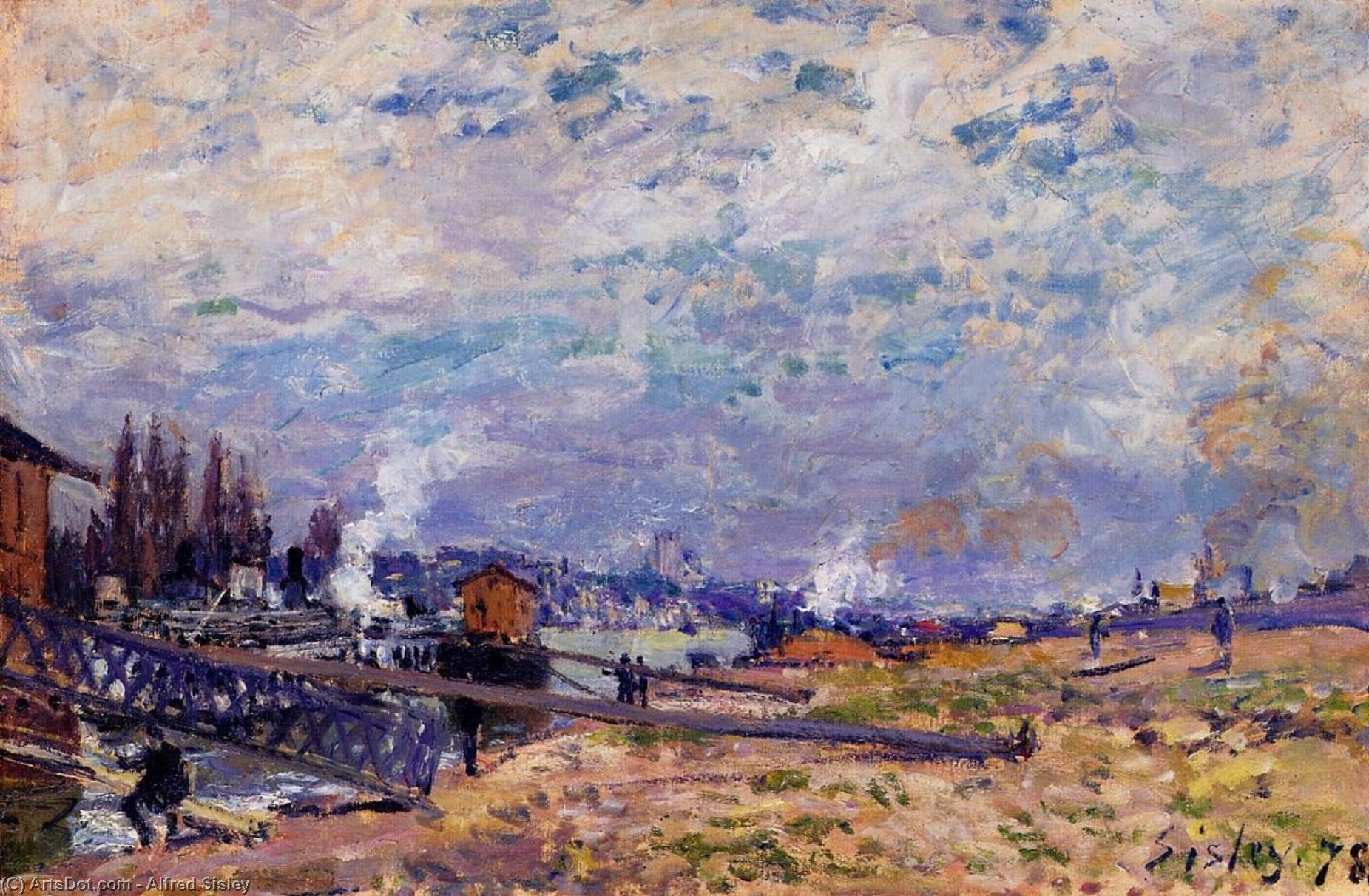 The Seine At Grenelle — Alfred Sisley