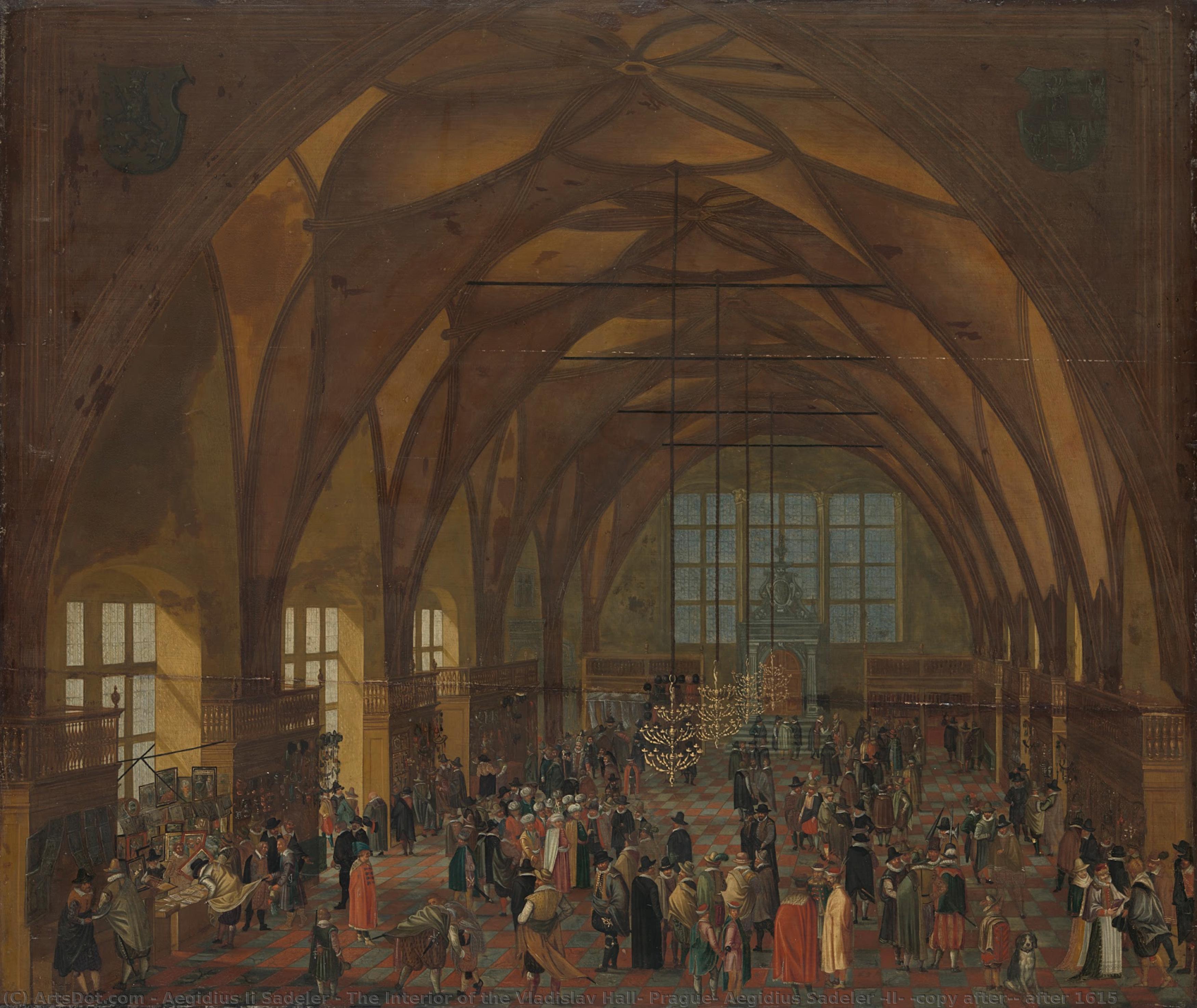 The Interior Of The Vladislav Hall, Prague, Aegidius Sadeler (ii) (copy After), After 1615 — Aegidius Sadeler Ii
