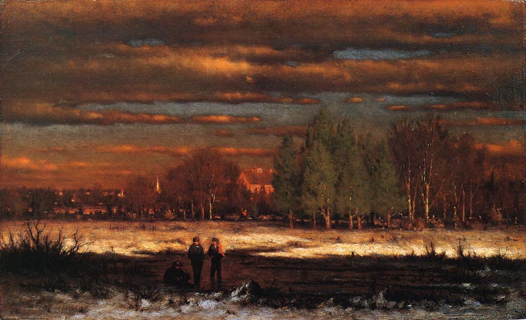 Winter Evening, Montclair — George Inness