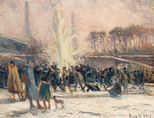 The Gardens Of The Tuileries — Maximilien Luce