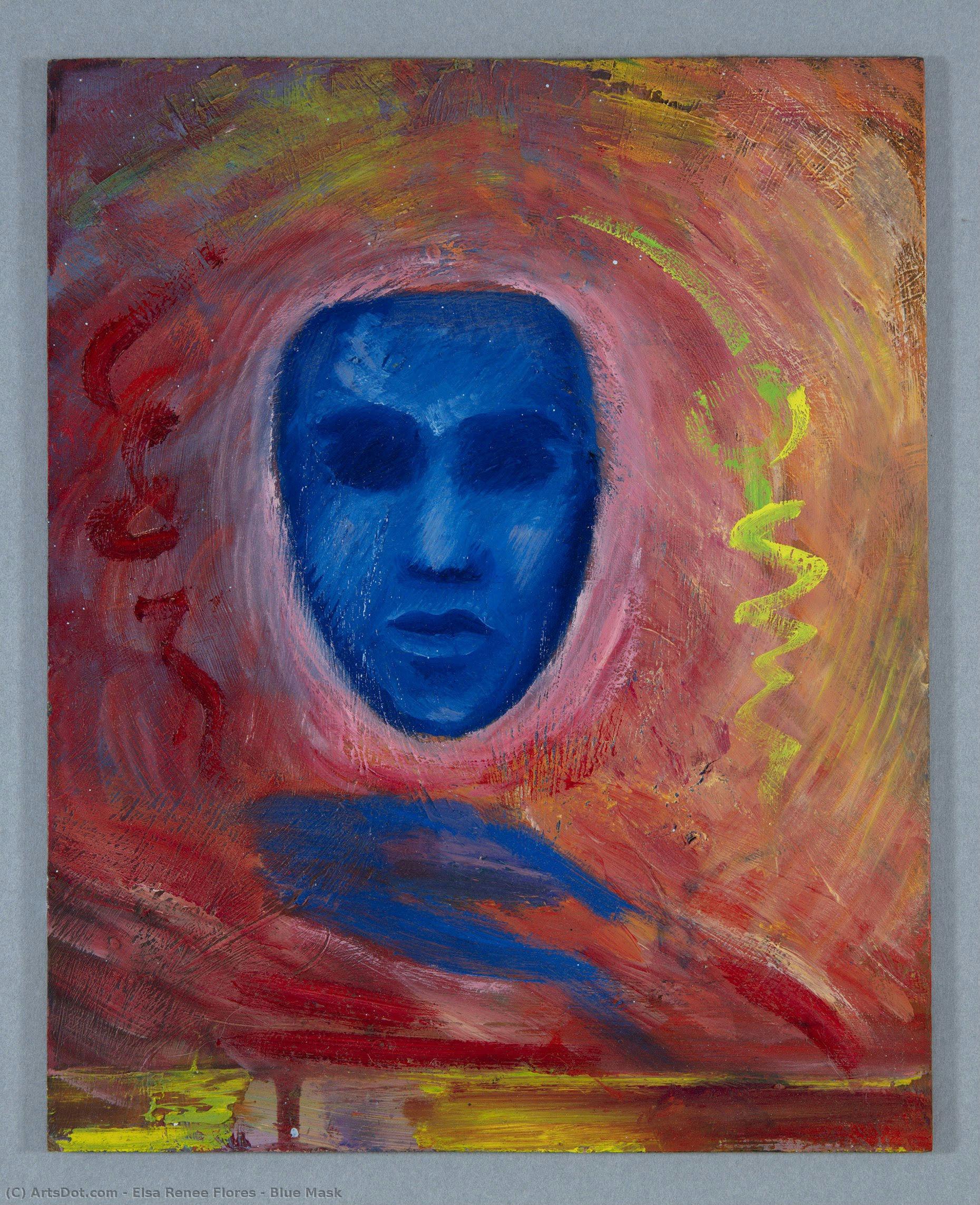 Blue Mask — Elsa Renee Flores