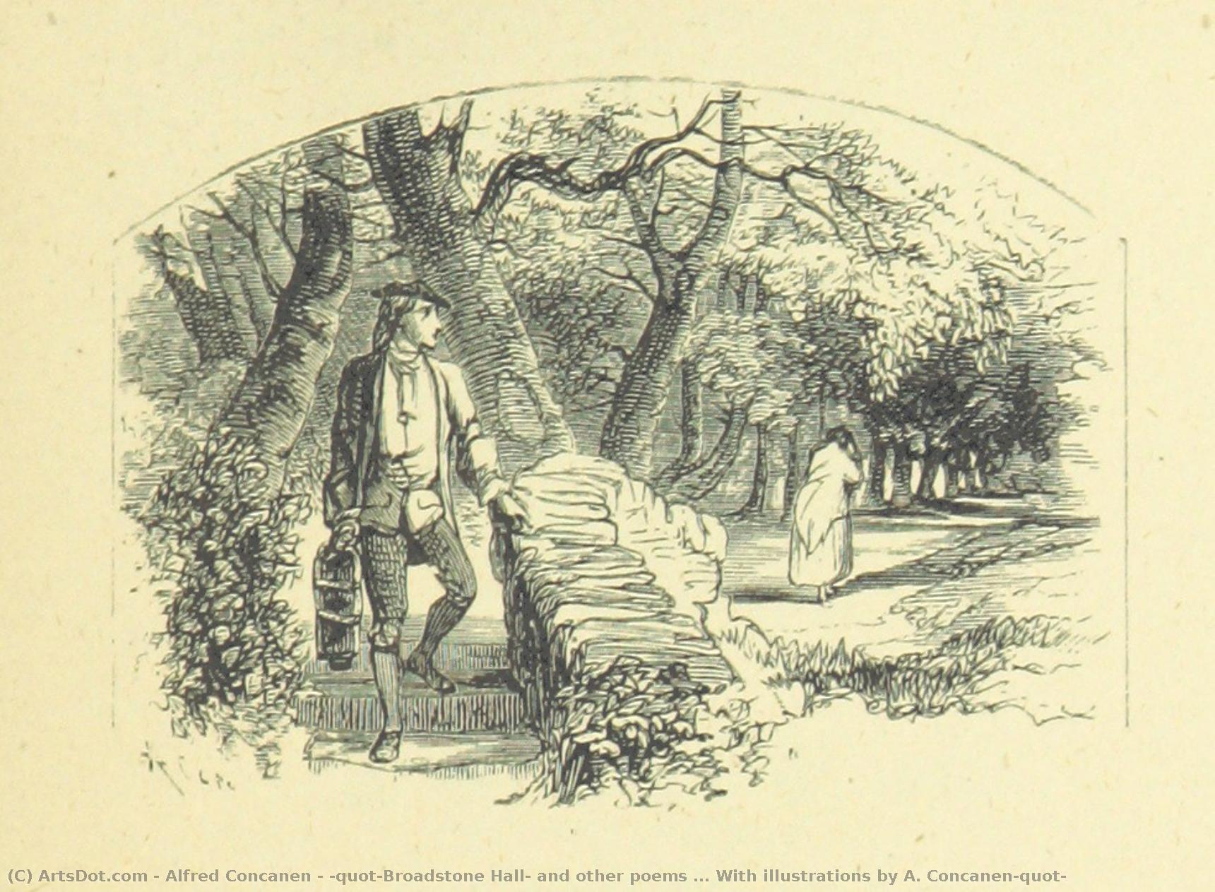 "broadstone Hall, And Other Poems ... With Illustrations By A. Concanen" — Alfred Concanen