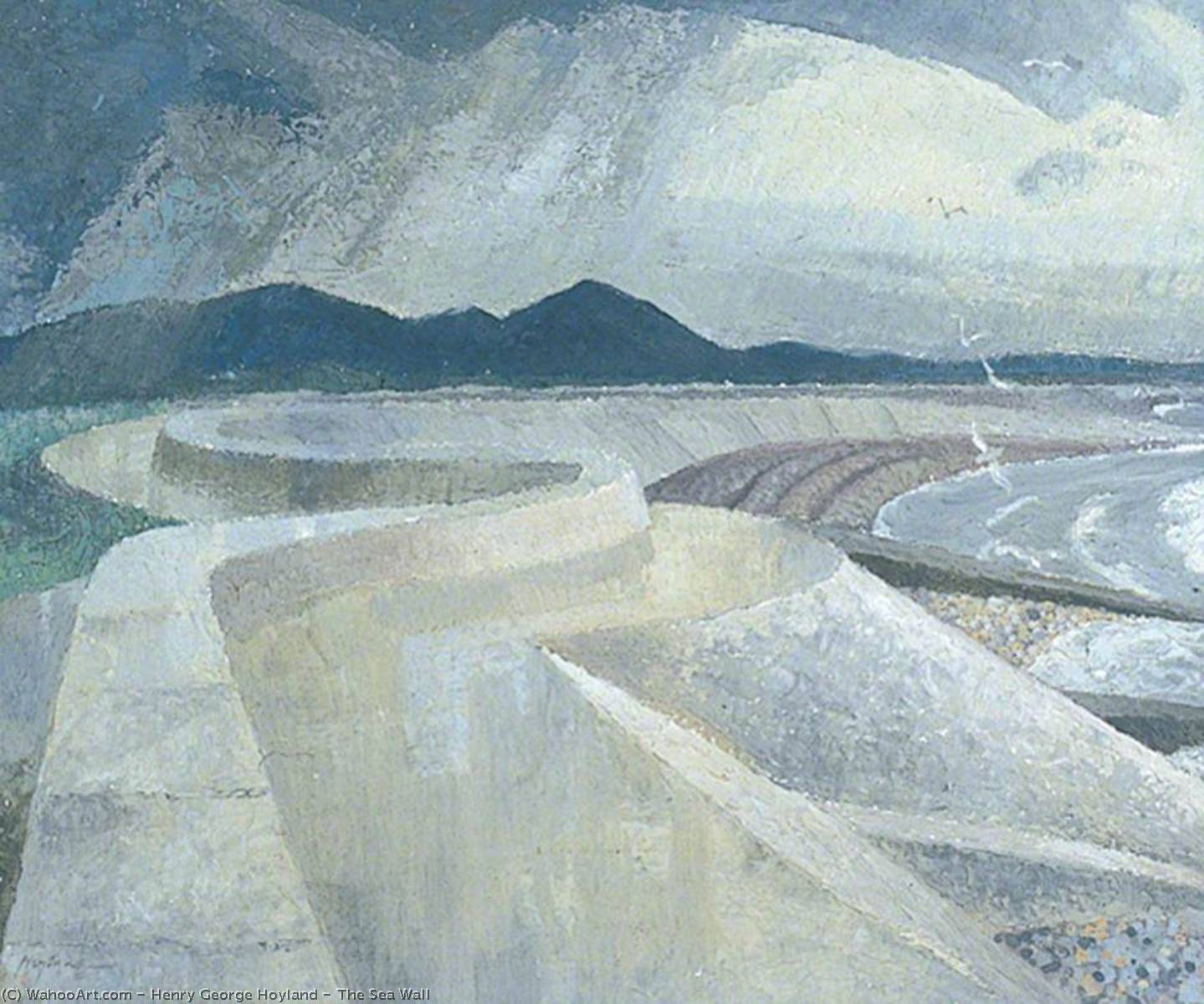 The Sea Wall — Henry George Hoyland
