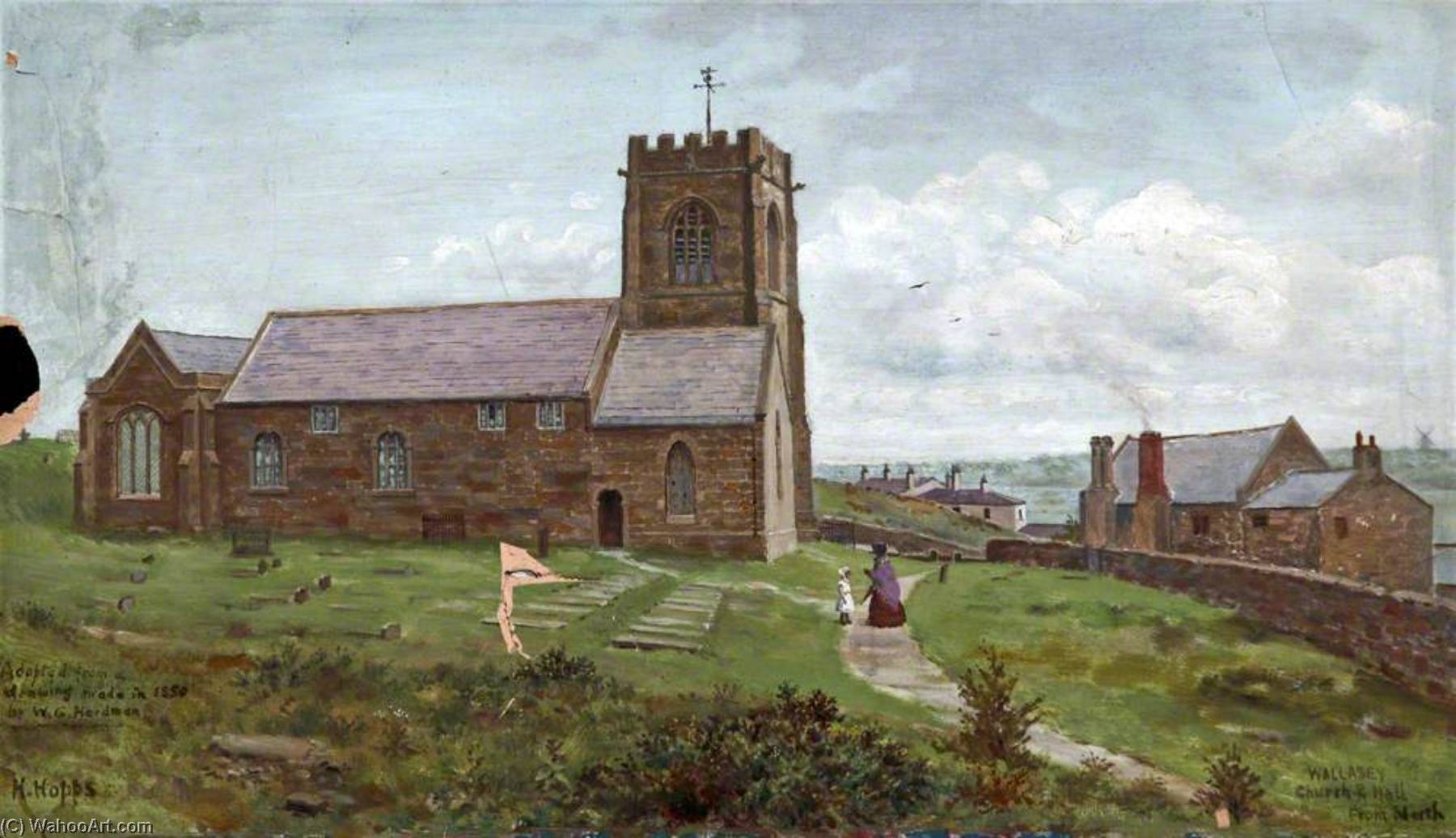 Wallasey Church And Hall From The North, Wirral — Harold Hopps