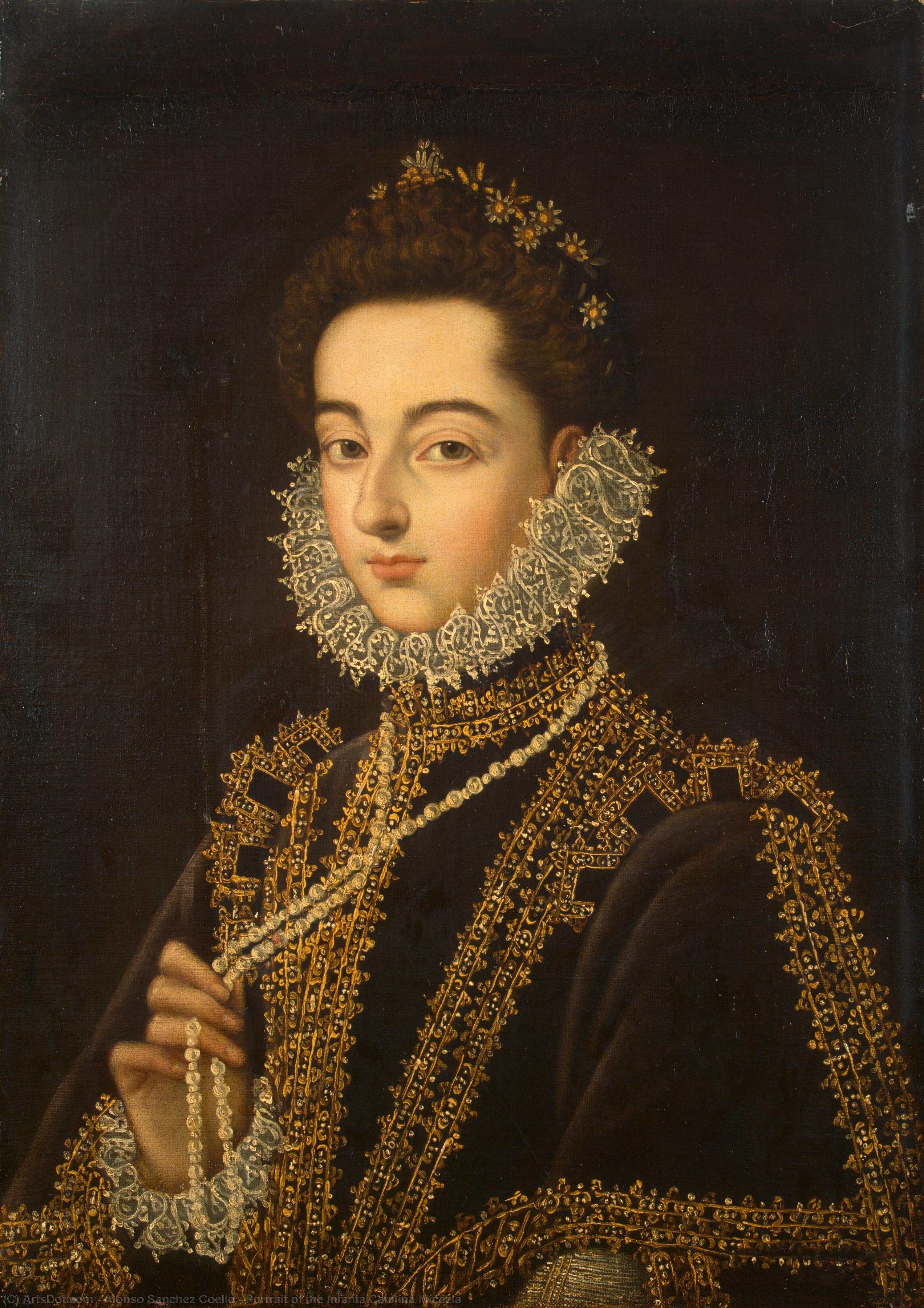 Portrait Of The Infanta Catalina Micaela — Alonso Sánchez Coello