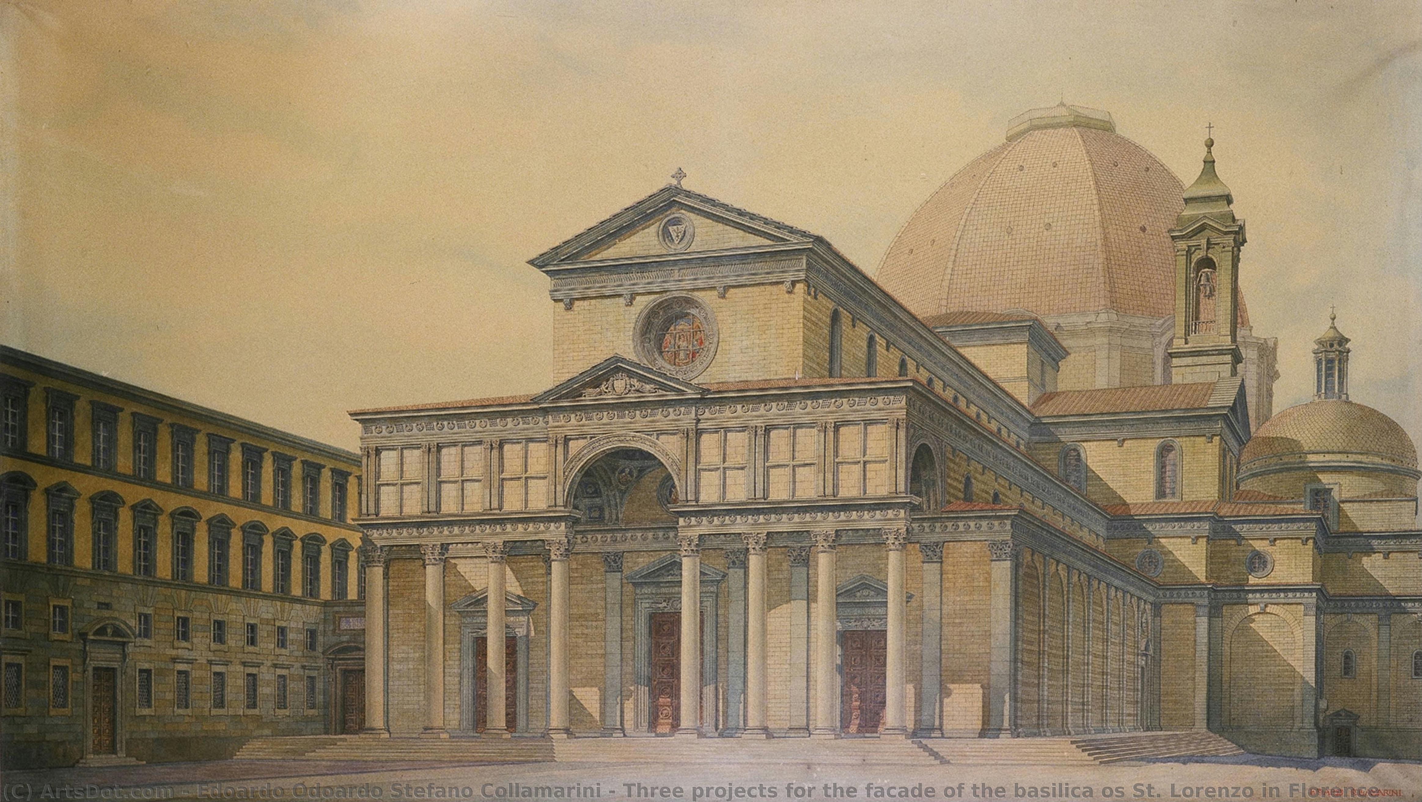 Three Projects For The Facade Of The Basilica Os St. Lorenzo In Florence — Edoardo Odoardo Stefano Collamarini