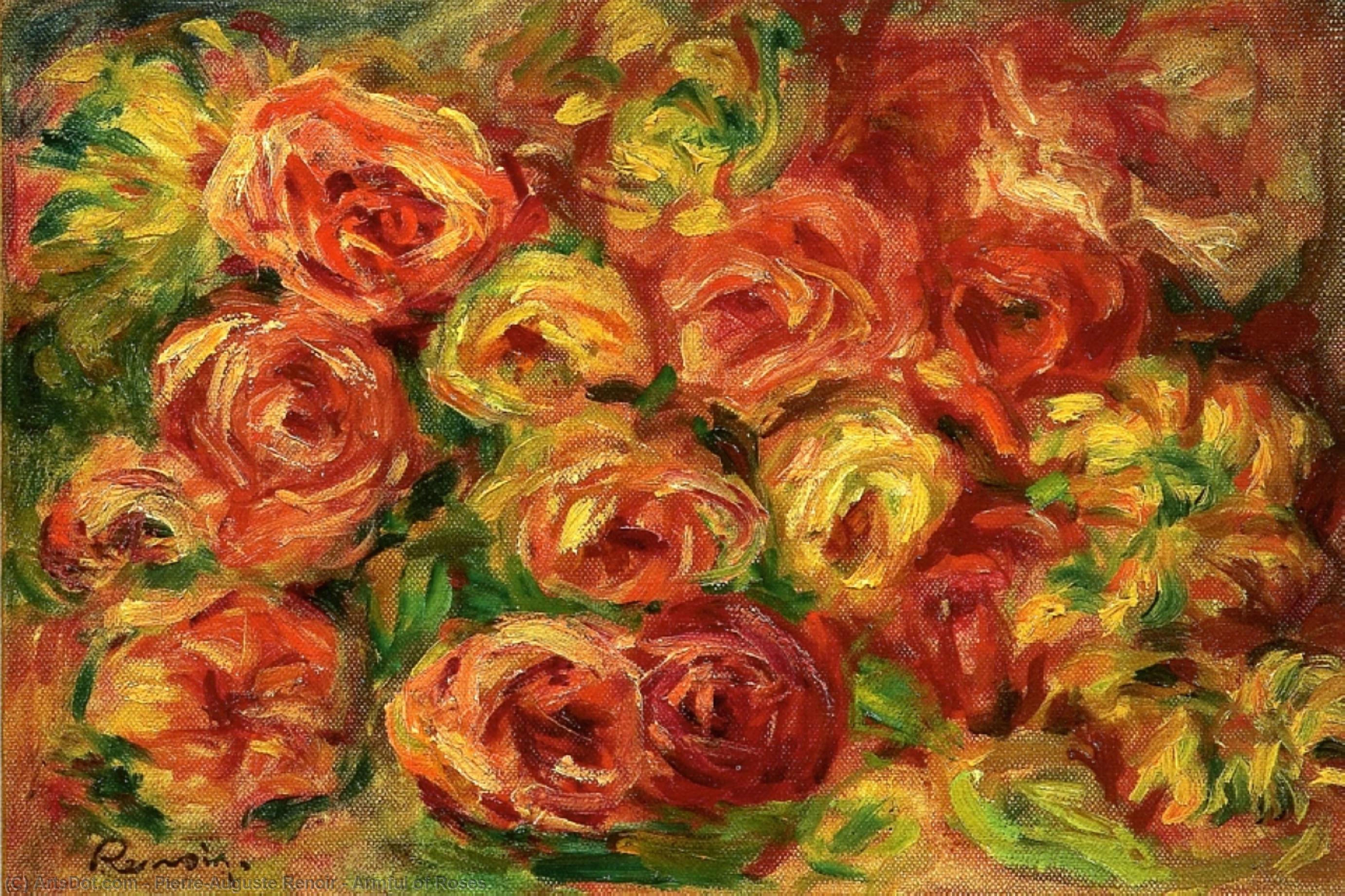 Armful Of Roses — Pierre-auguste Renoir