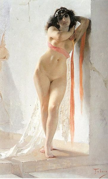 Representing A Naked Oriental Woman — Luis Falero