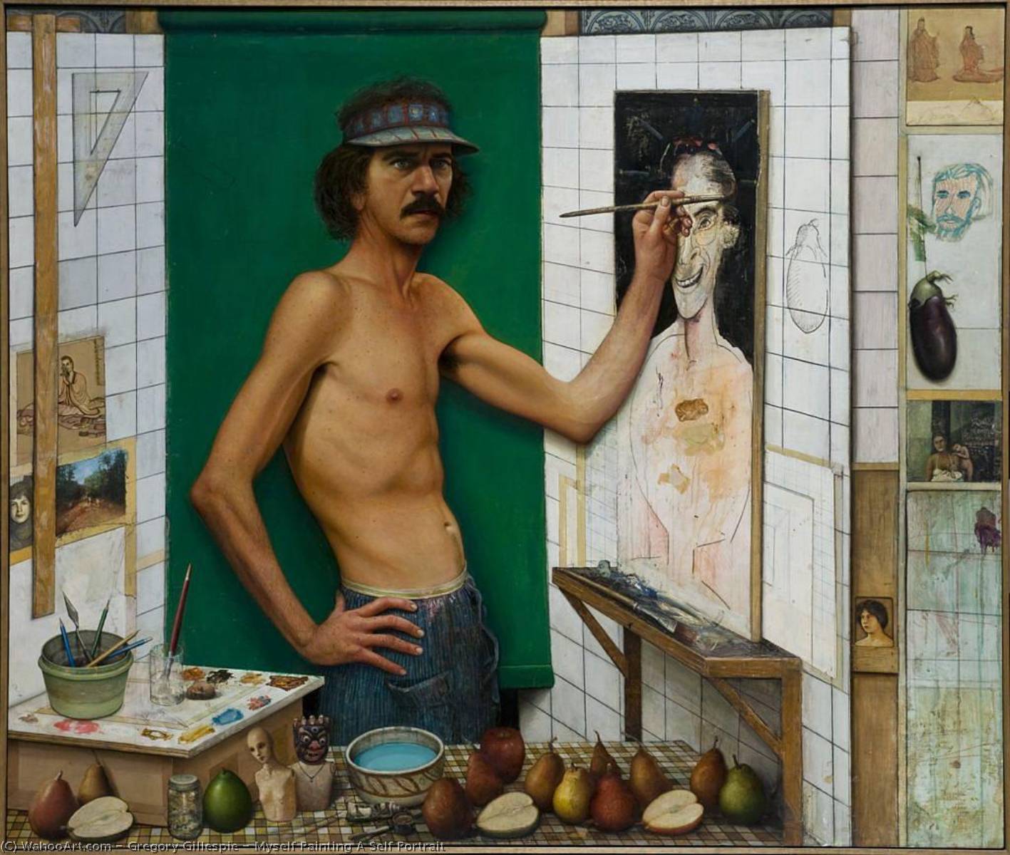 Myself Painting A Self Portrait — Gregory Gillespie