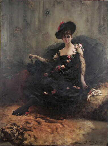 Portrait D'une Jeune Fille — Georges Jules Victor Clairin