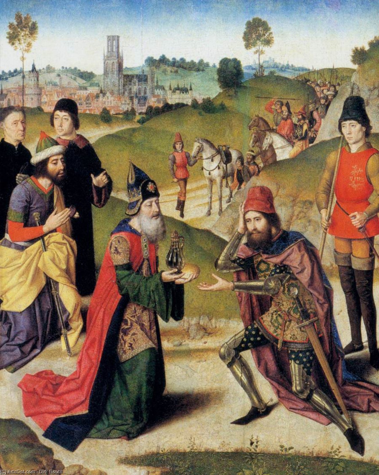 The Meeting Of Abraham And Melchizedek — Dierec Bouts