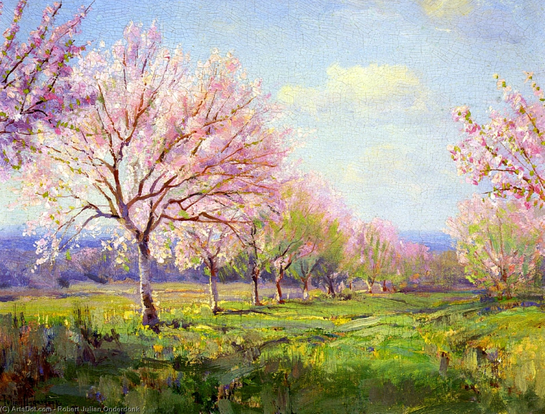 Peach Orchard On Mavericks Farm — Robert Julian Onderdonk