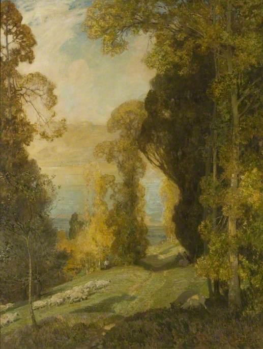 Lake Bourget From Mont Revard, France — Alfred East