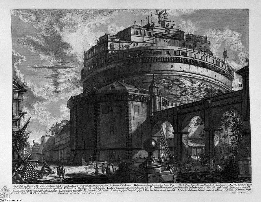 View Of The Bridge And Castle St. Angel — Giovanni Battista Piranesi